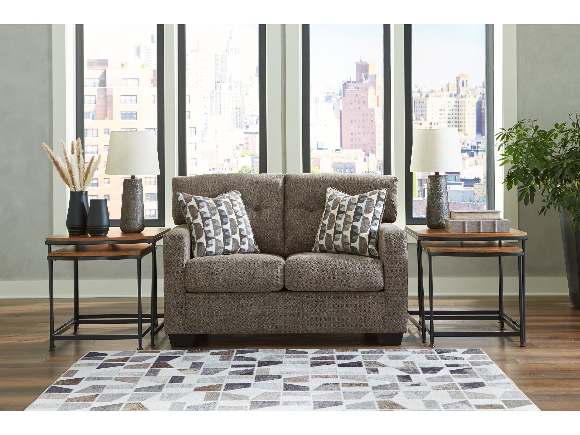 Mahoney Chocolate Loveseat