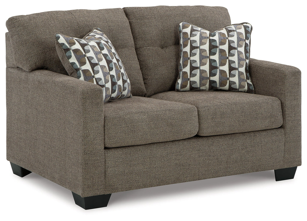 Mahoney Chocolate Sofa and Loveseat