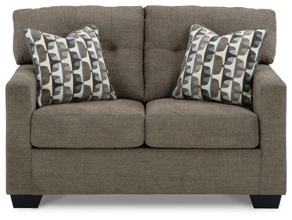 Mahoney Chocolate Sofa and Loveseat