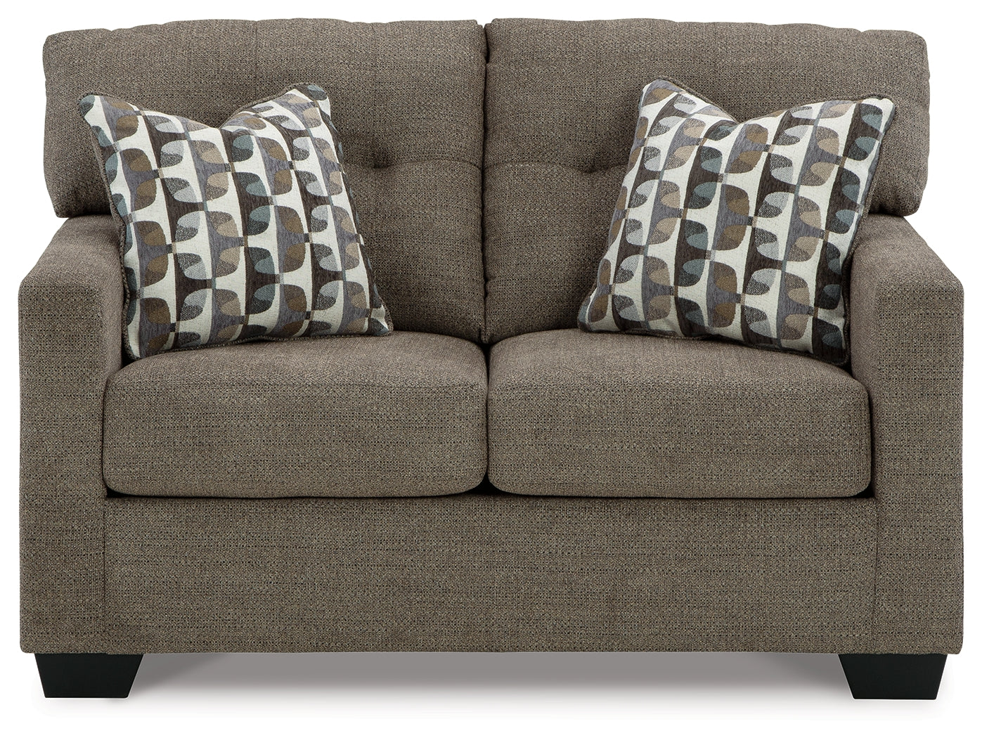 Mahoney Chocolate Sofa and Loveseat