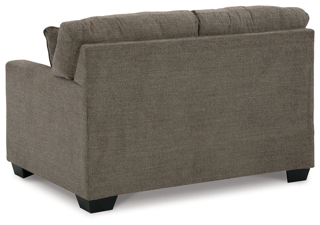 Mahoney Chocolate Sofa and Loveseat