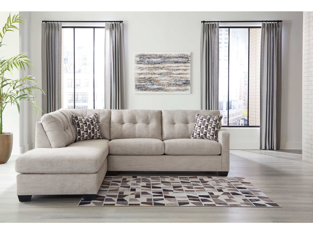 Mahoney Pebble 2pc Sectional Sofa w/ LAF Chaise
