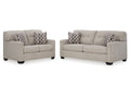 Mahoney Pebble Full Sofa Sleeper and Loveseat