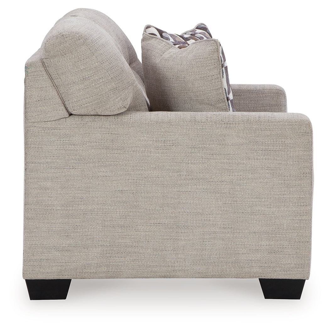 Mahoney Pebble Full Sofa Sleeper and Loveseat