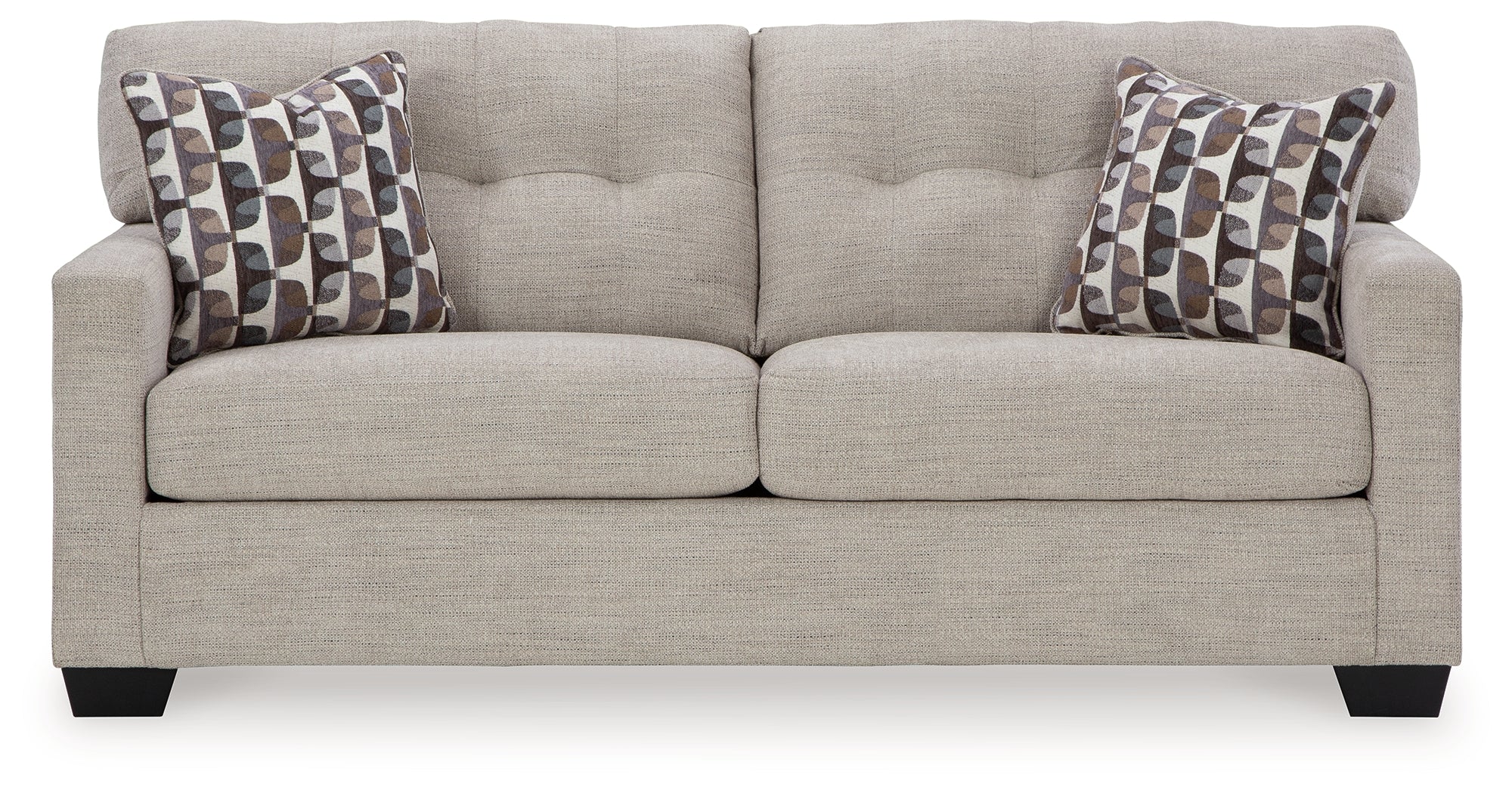 Mahoney Pebble Full Sofa Sleeper and Loveseat