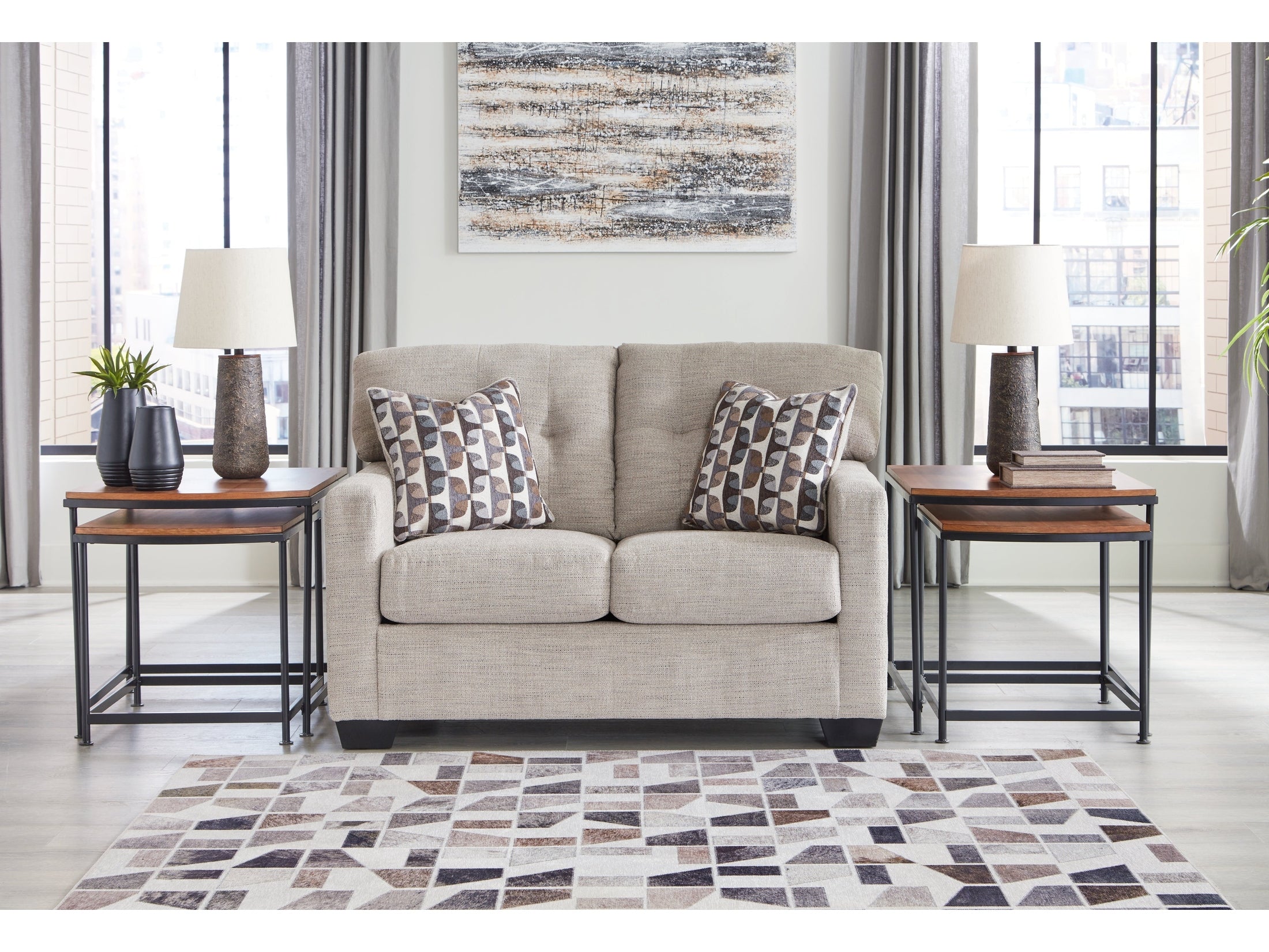 Mahoney Pebble Loveseat
