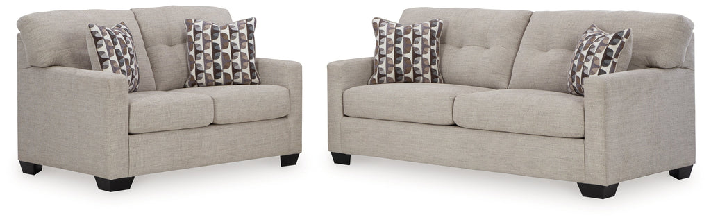 Mahoney Pebble Sofa and Loveseat