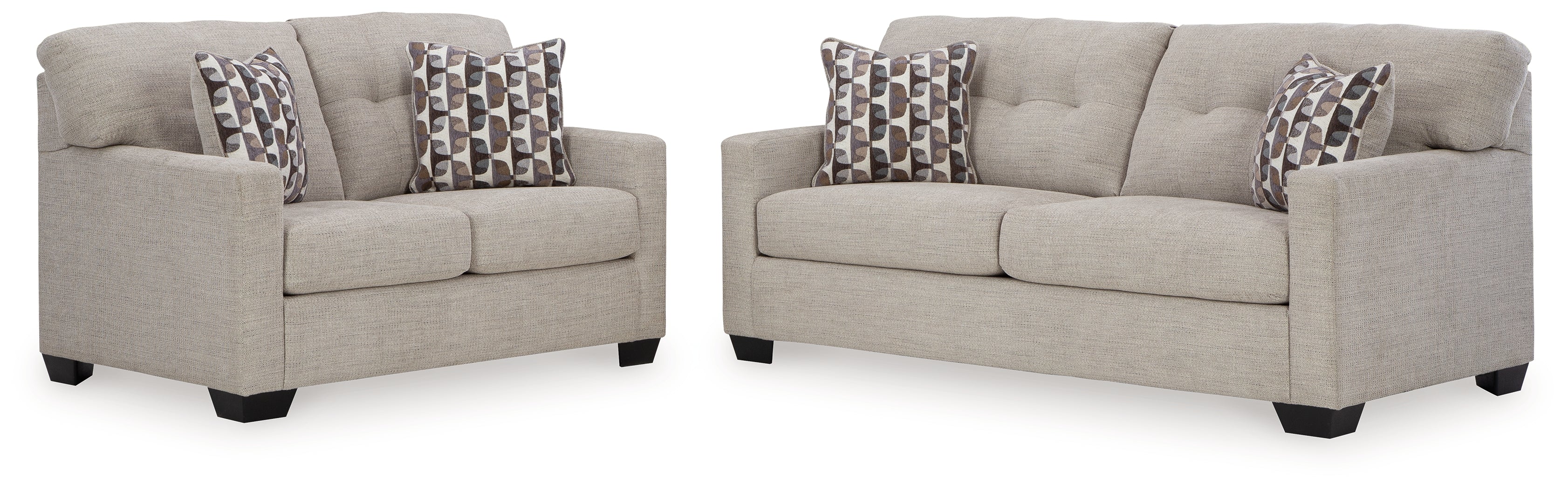 Mahoney Pebble Sofa and Loveseat