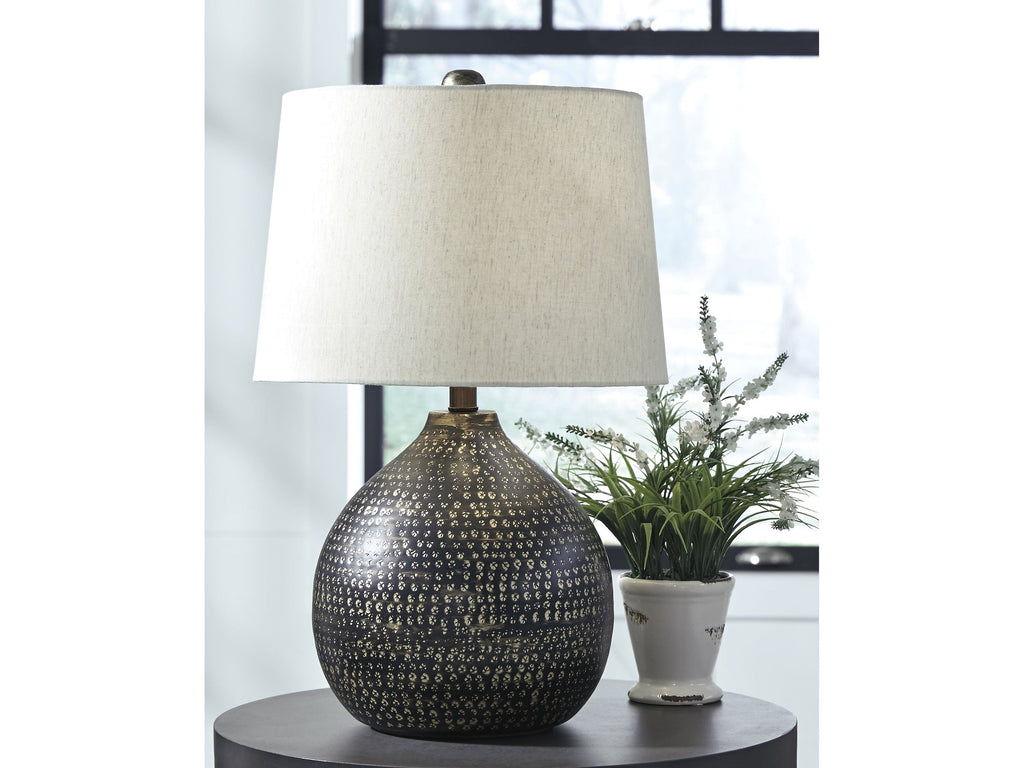 Maire Black/Gold Table Lamp (Set of 2)