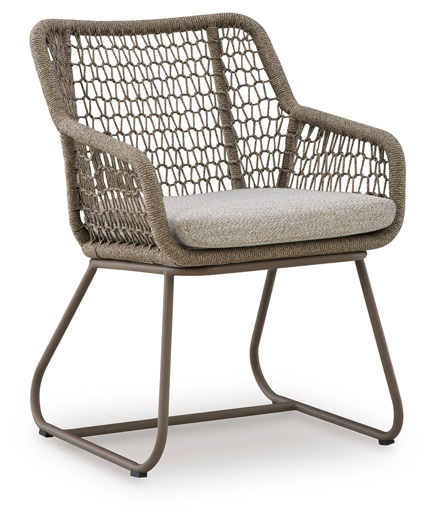 Majors Beach Beige Chairs w/CUSH/Table Set (Set of 3)