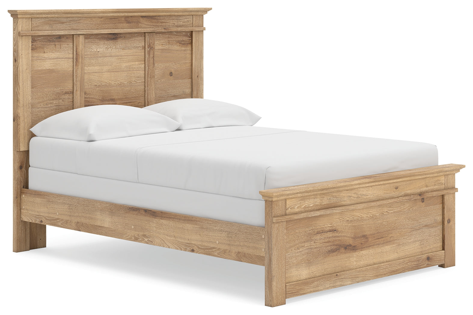 Makidern Tan Full Panel Bed, Dresser and Mirror