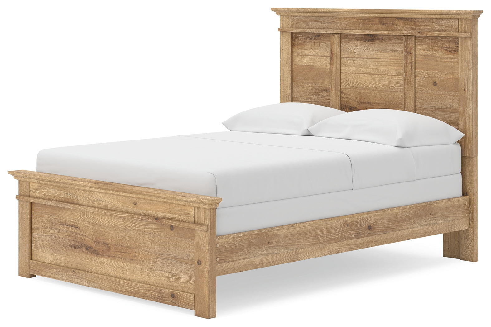 Makidern Tan Full Panel Bed, Dresser and Mirror