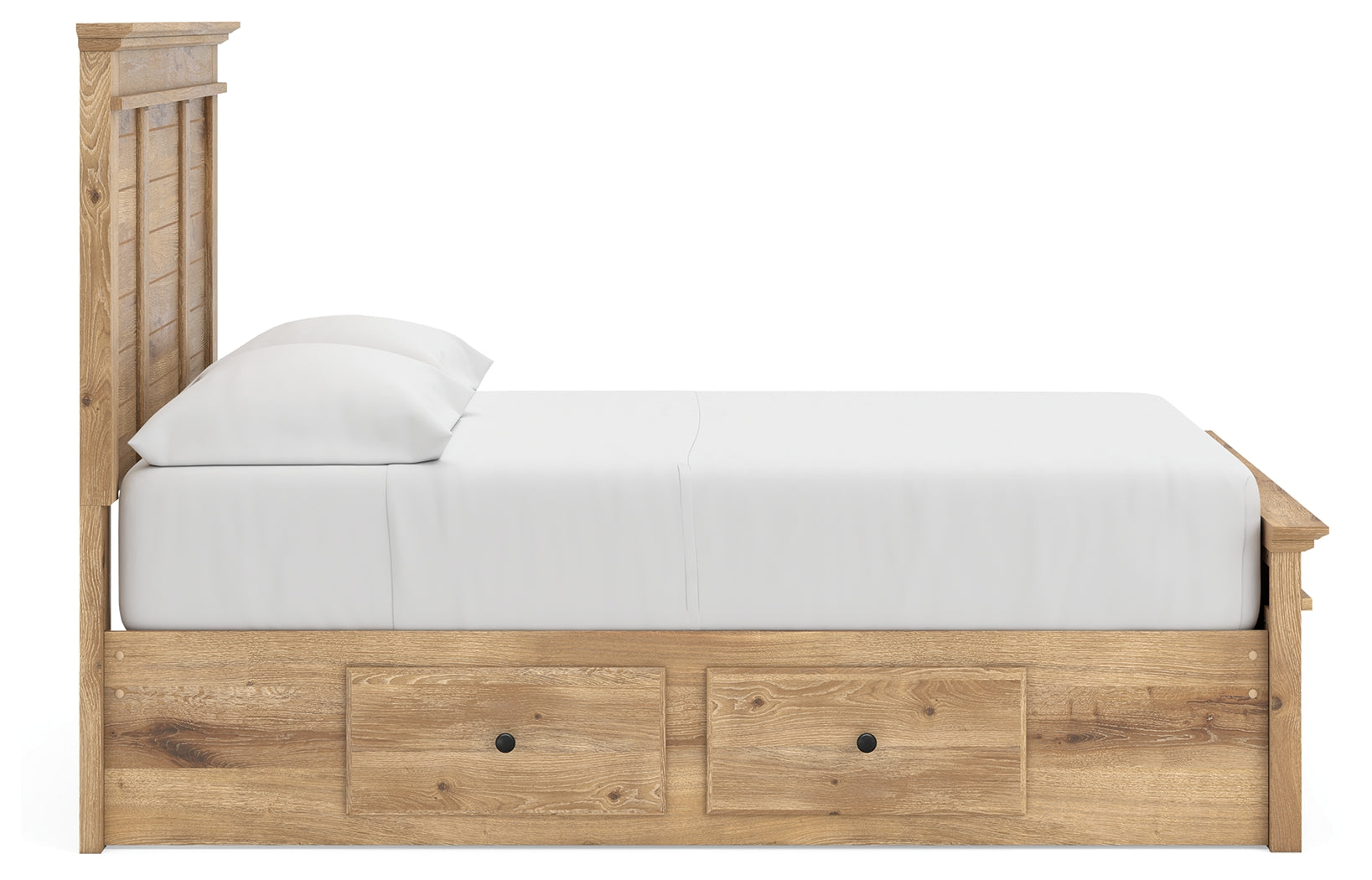 Makidern Tan Full Panel Storage Bed