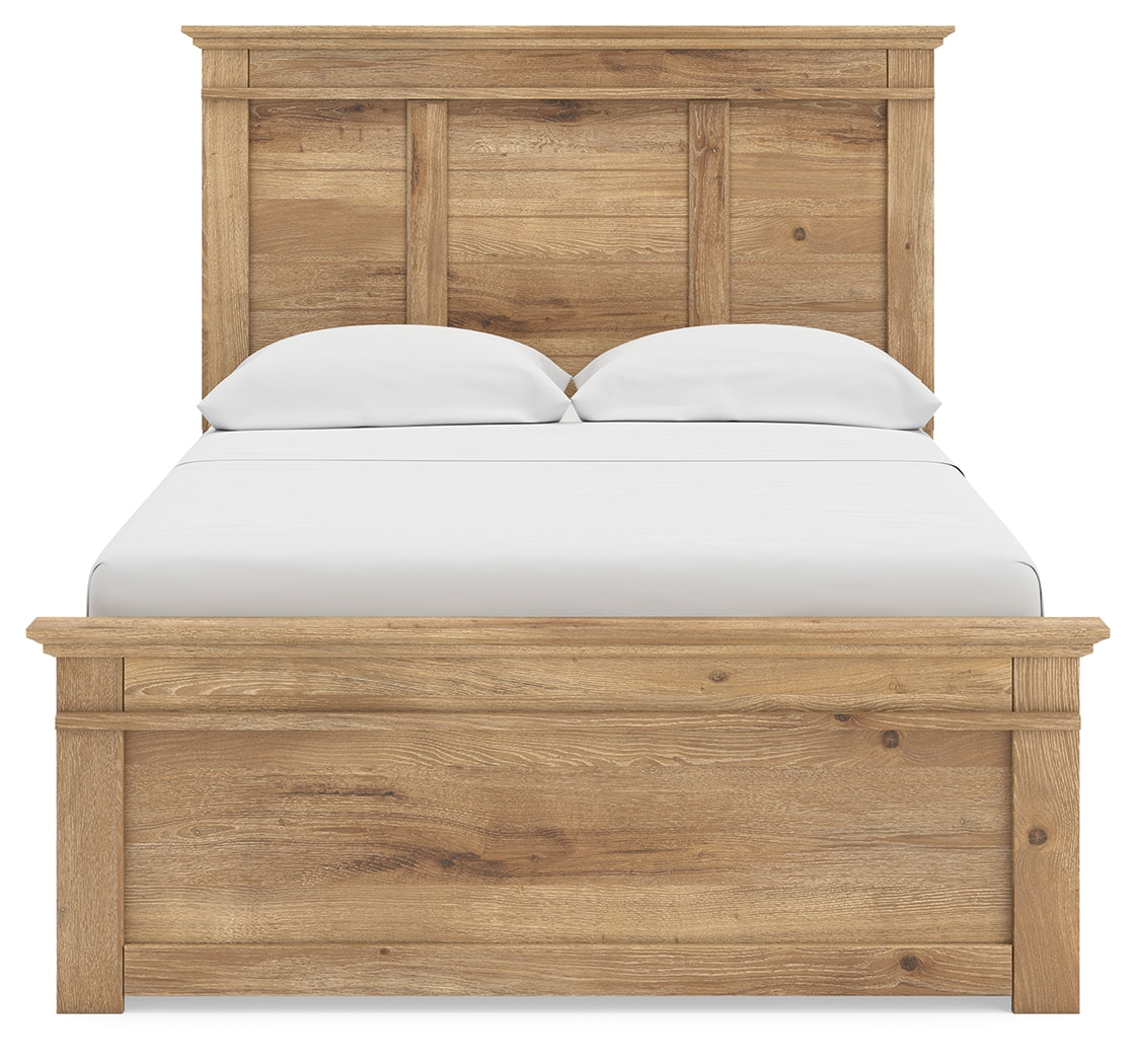 Makidern Tan Full Panel Storage Bed