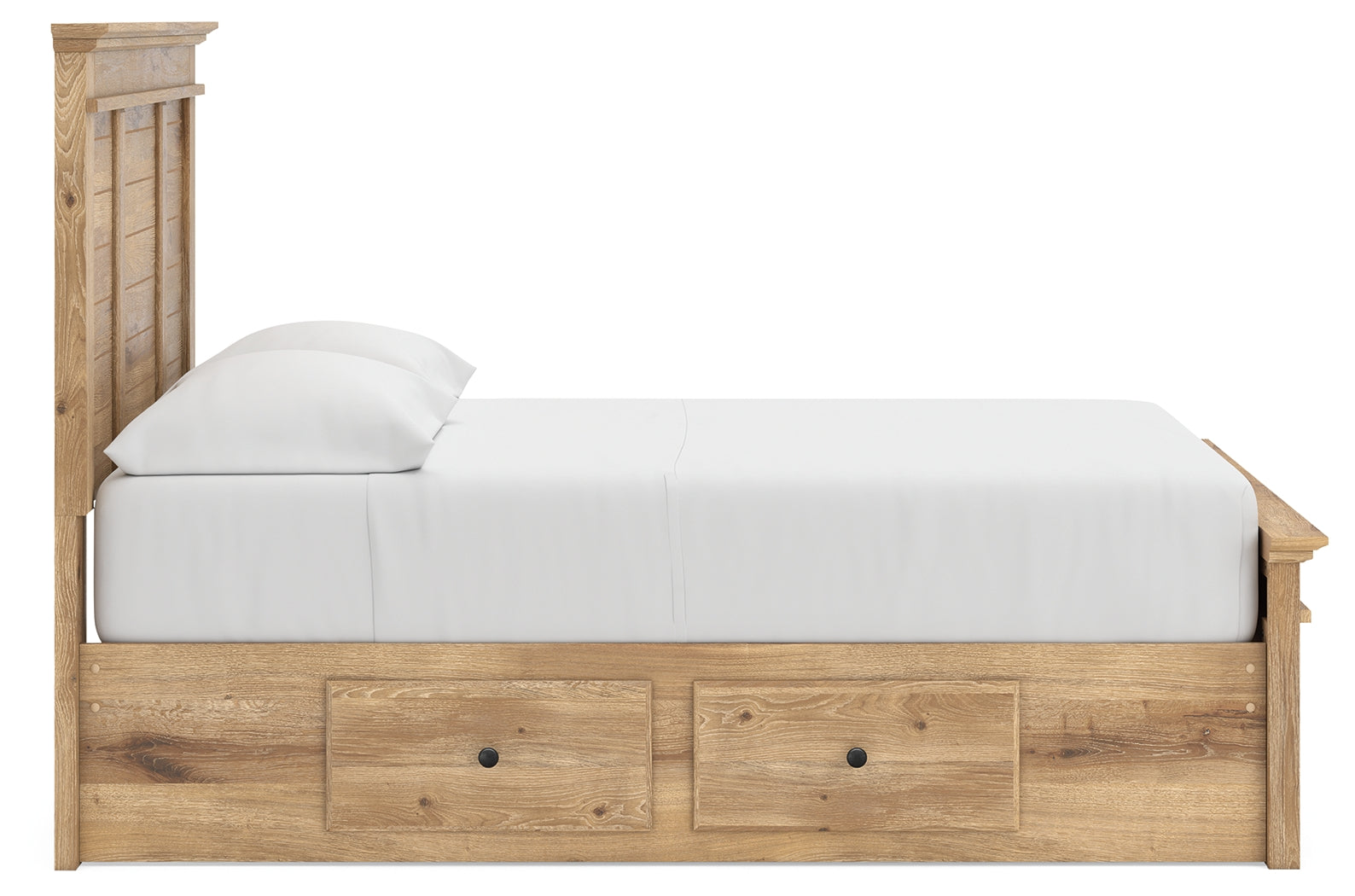 Makidern Tan Full Panel Storage Bed