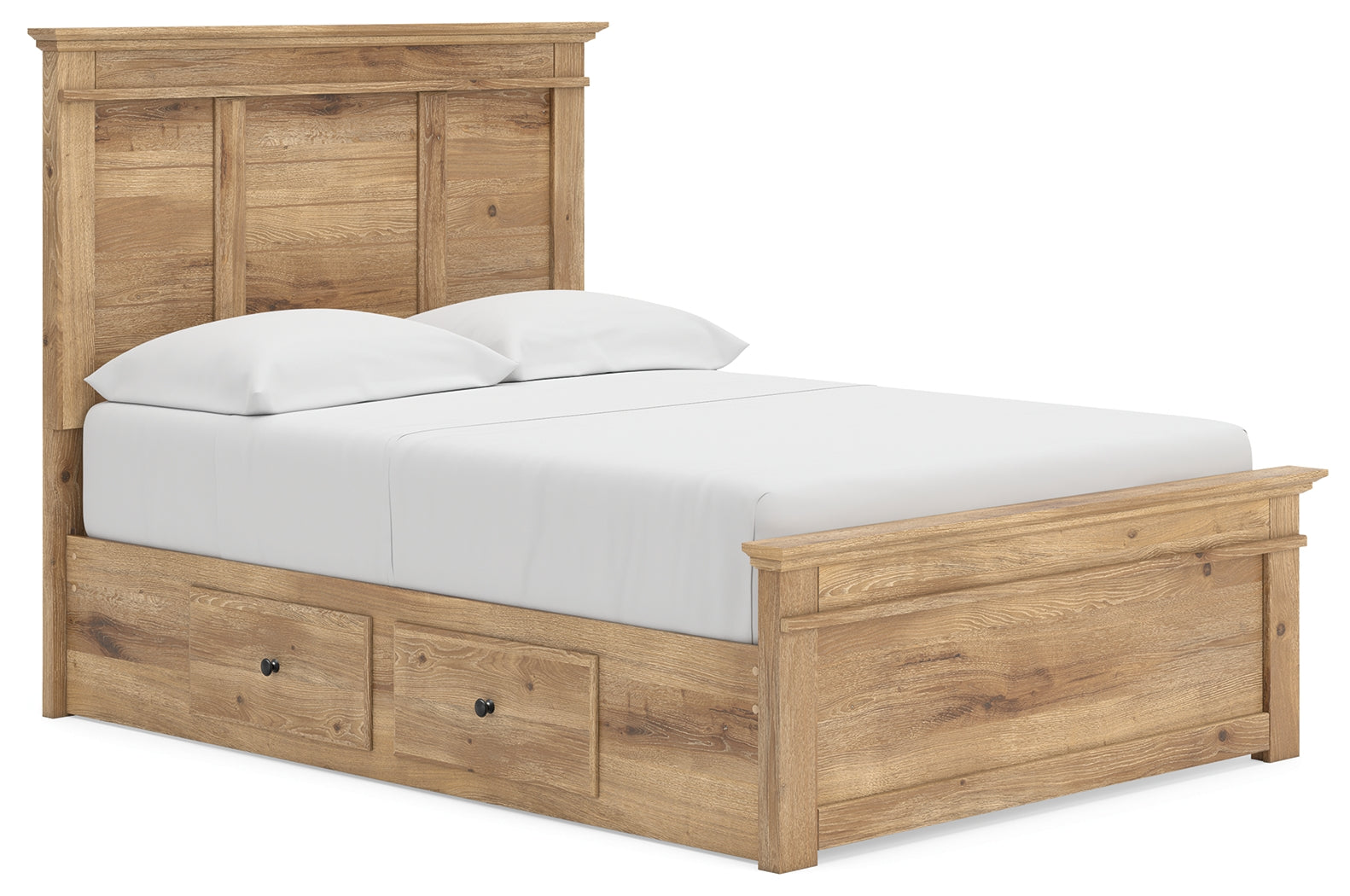 Makidern Tan Full Panel Storage Bed