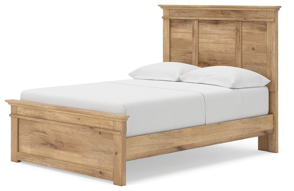 Makidern Tan Full Panel Storage Bed