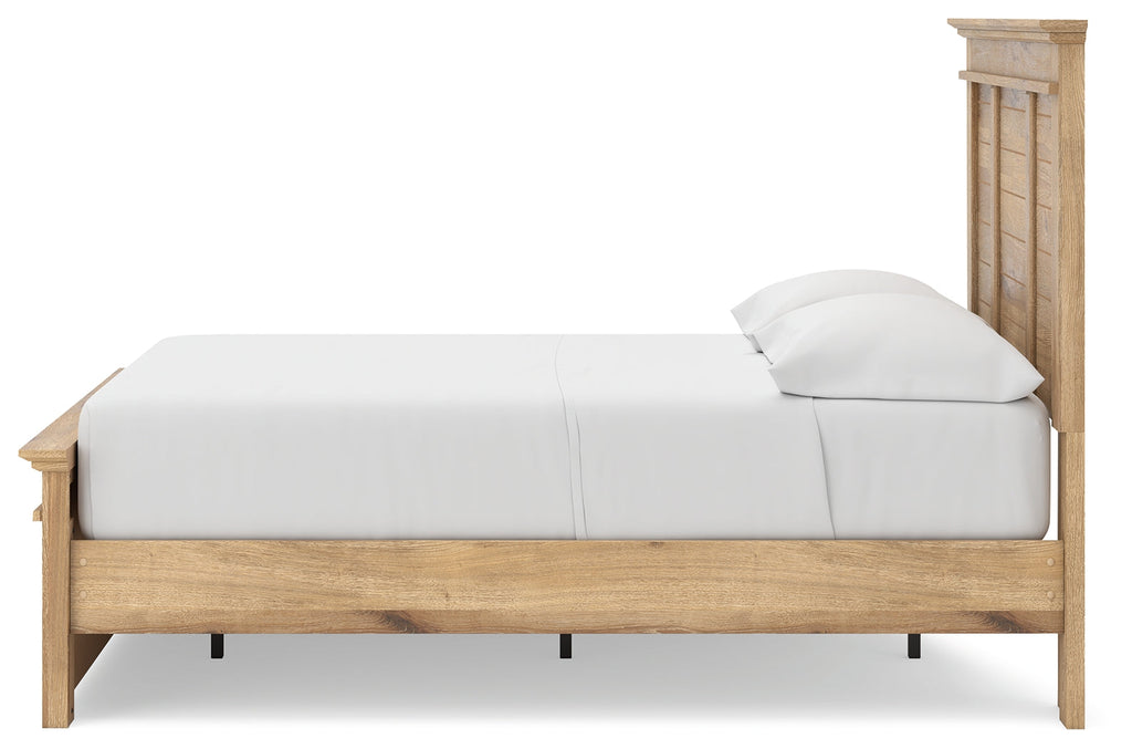 Makidern Tan Full Panel Storage Bed