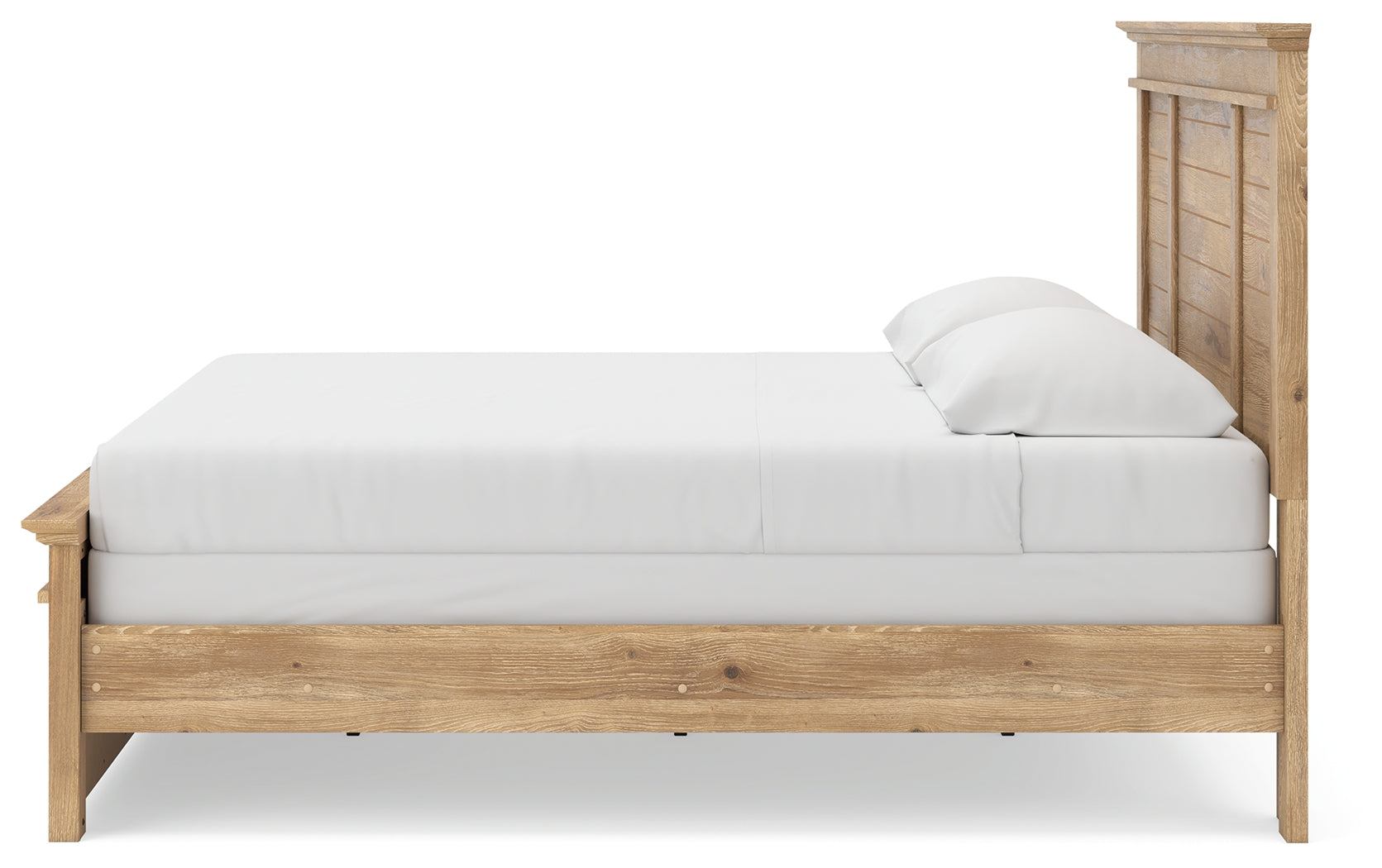 Makidern Tan King Panel Bed