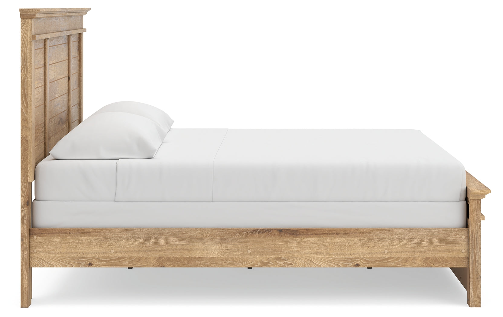 Makidern Tan King Panel Bed