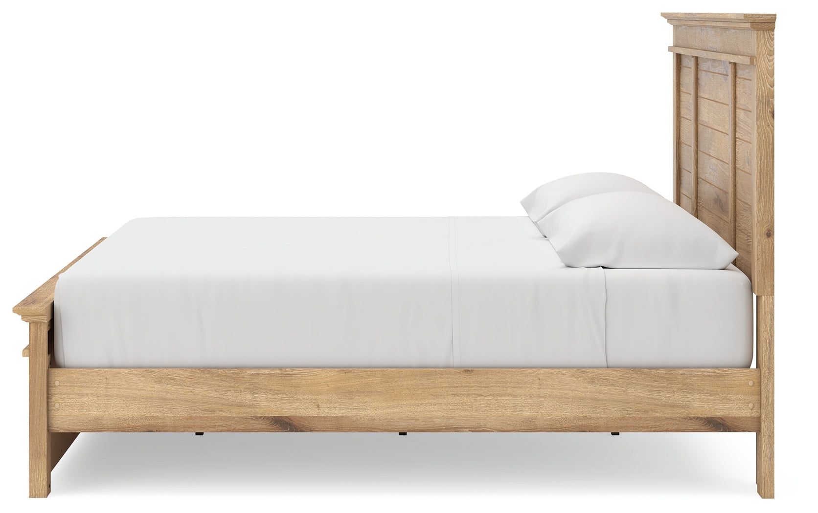 Makidern Tan King Panel Storage Bed