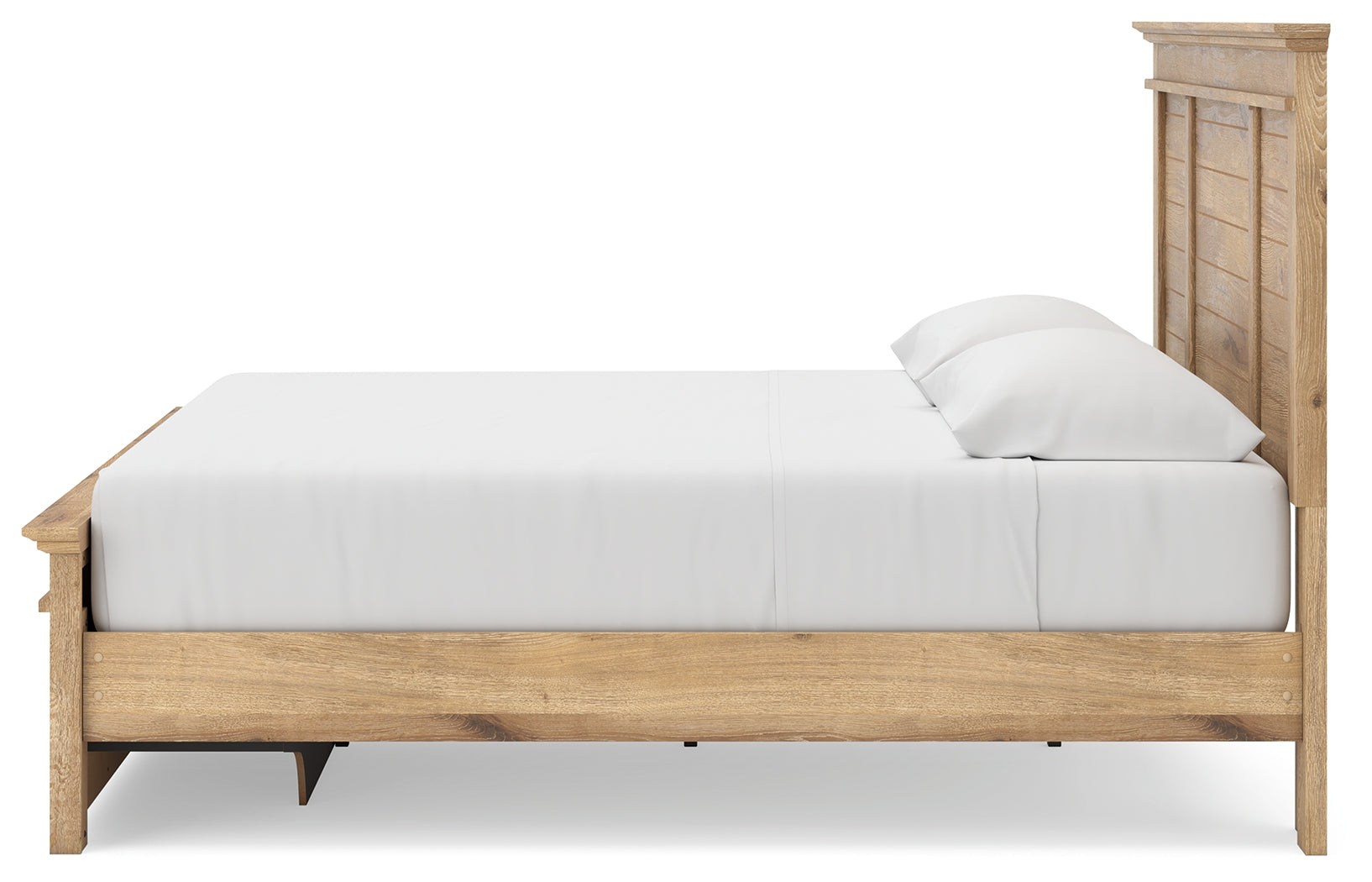 Makidern Tan King Panel Storage Bed