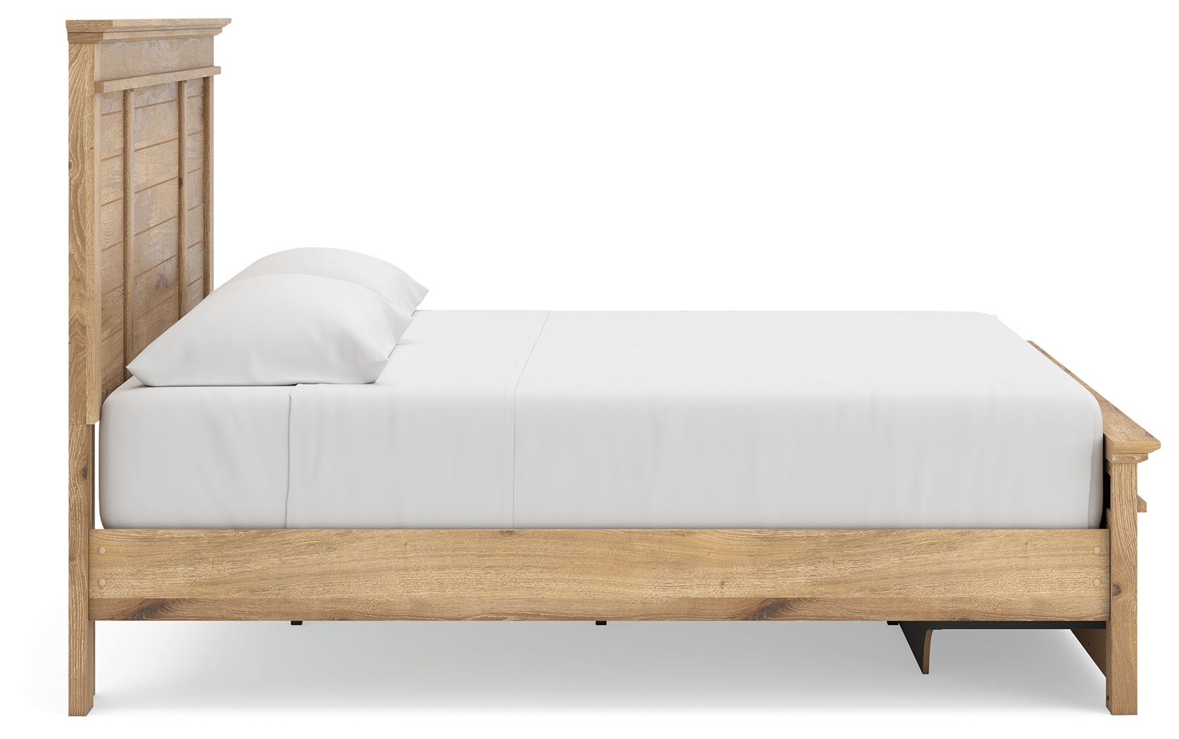Makidern Tan King Panel Storage Bed