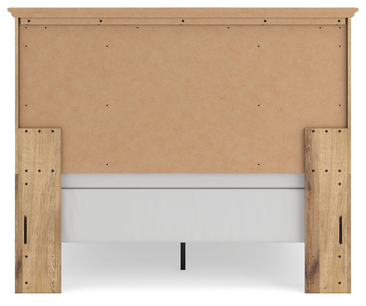 Makidern Tan Queen Panel Bed, Dresser and Mirror