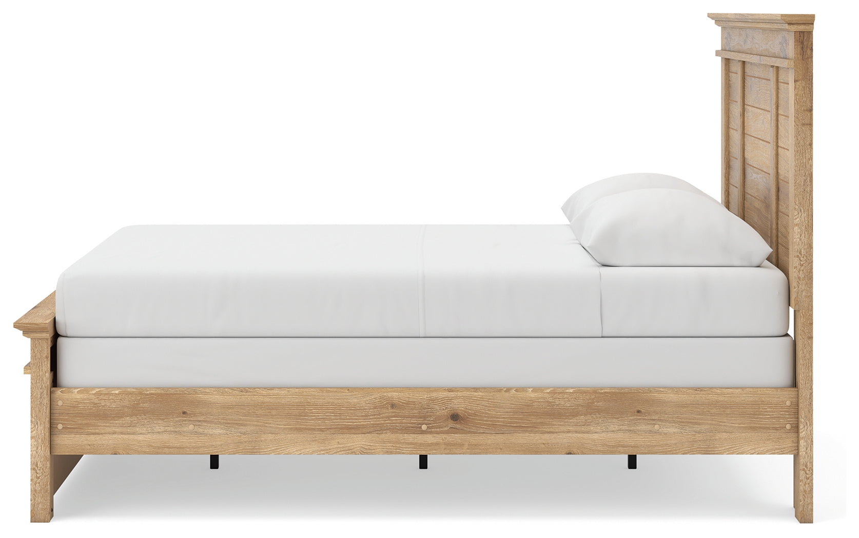Makidern Tan Queen Panel Bed, Dresser and Mirror