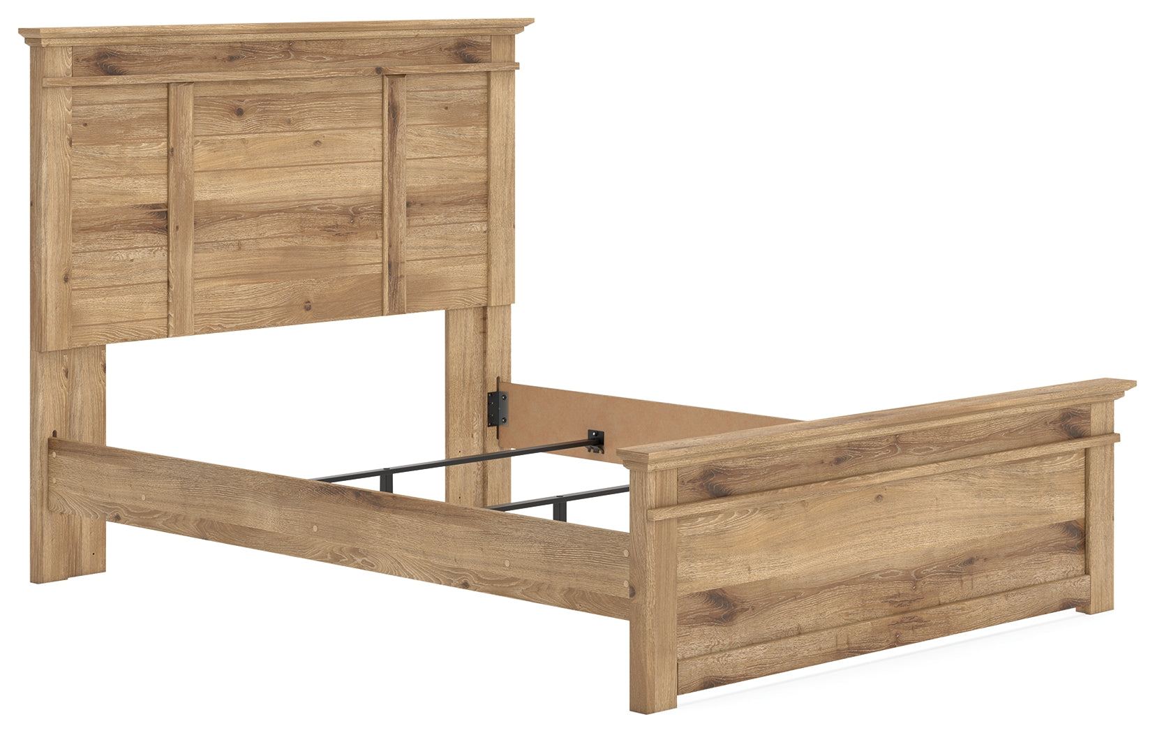 Makidern Tan Queen Panel Bed