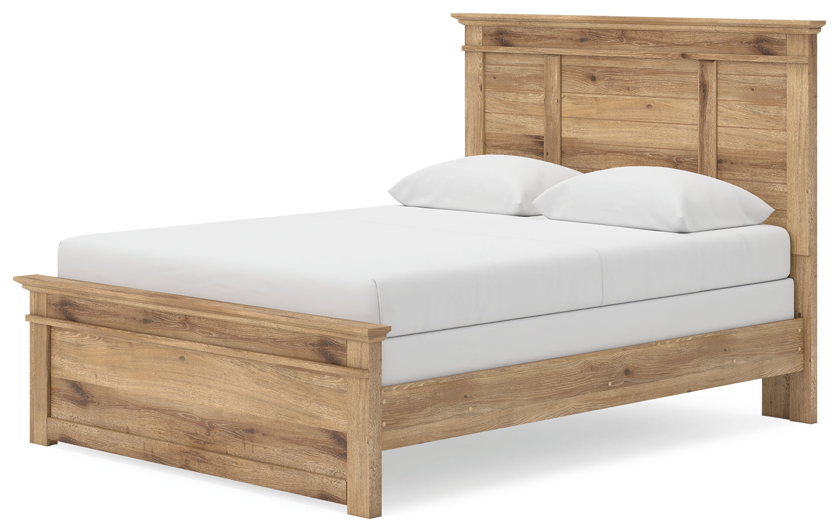 Makidern Tan Queen Panel Bed