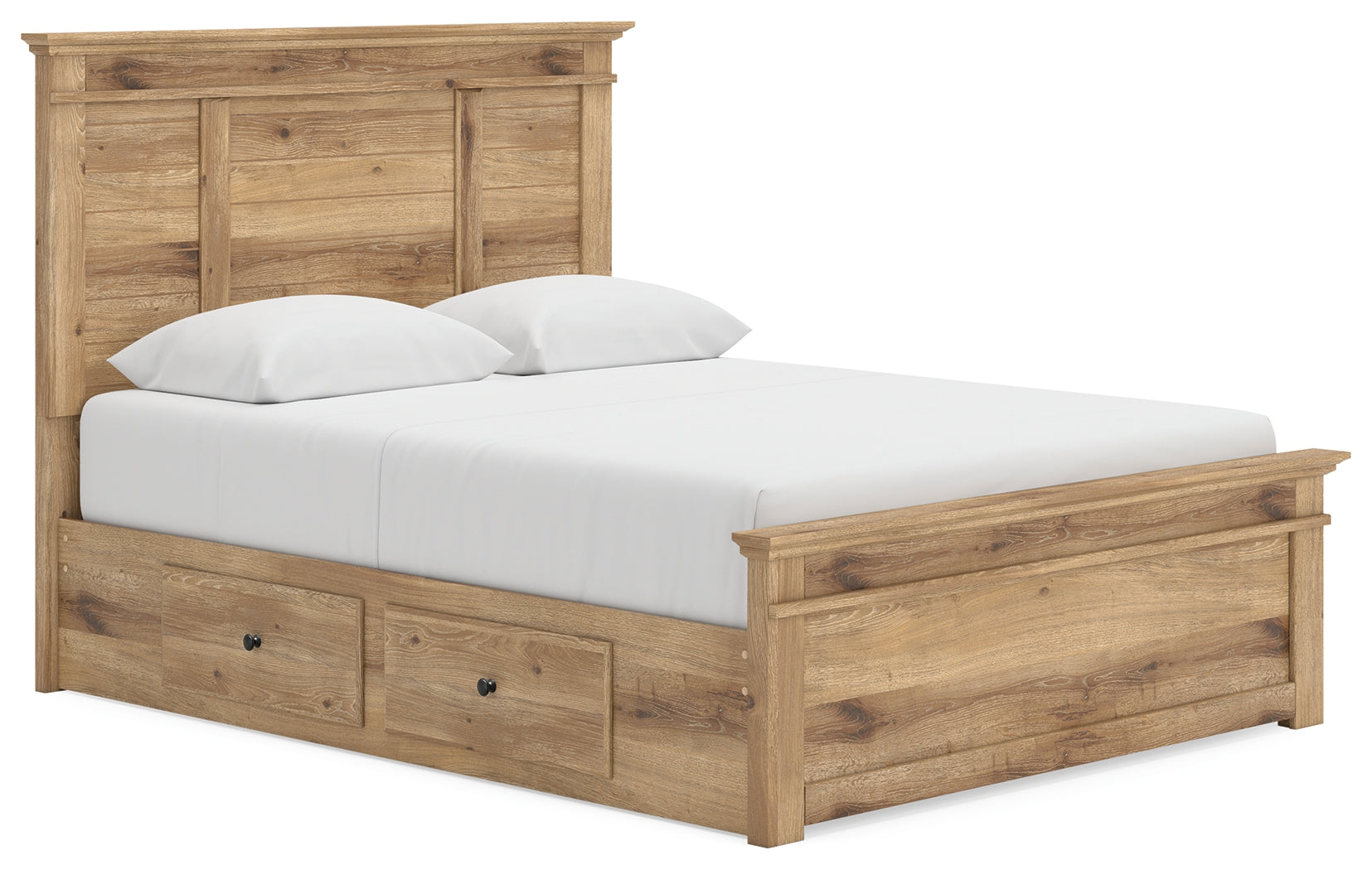 Makidern Queen Panel Bed, Tan