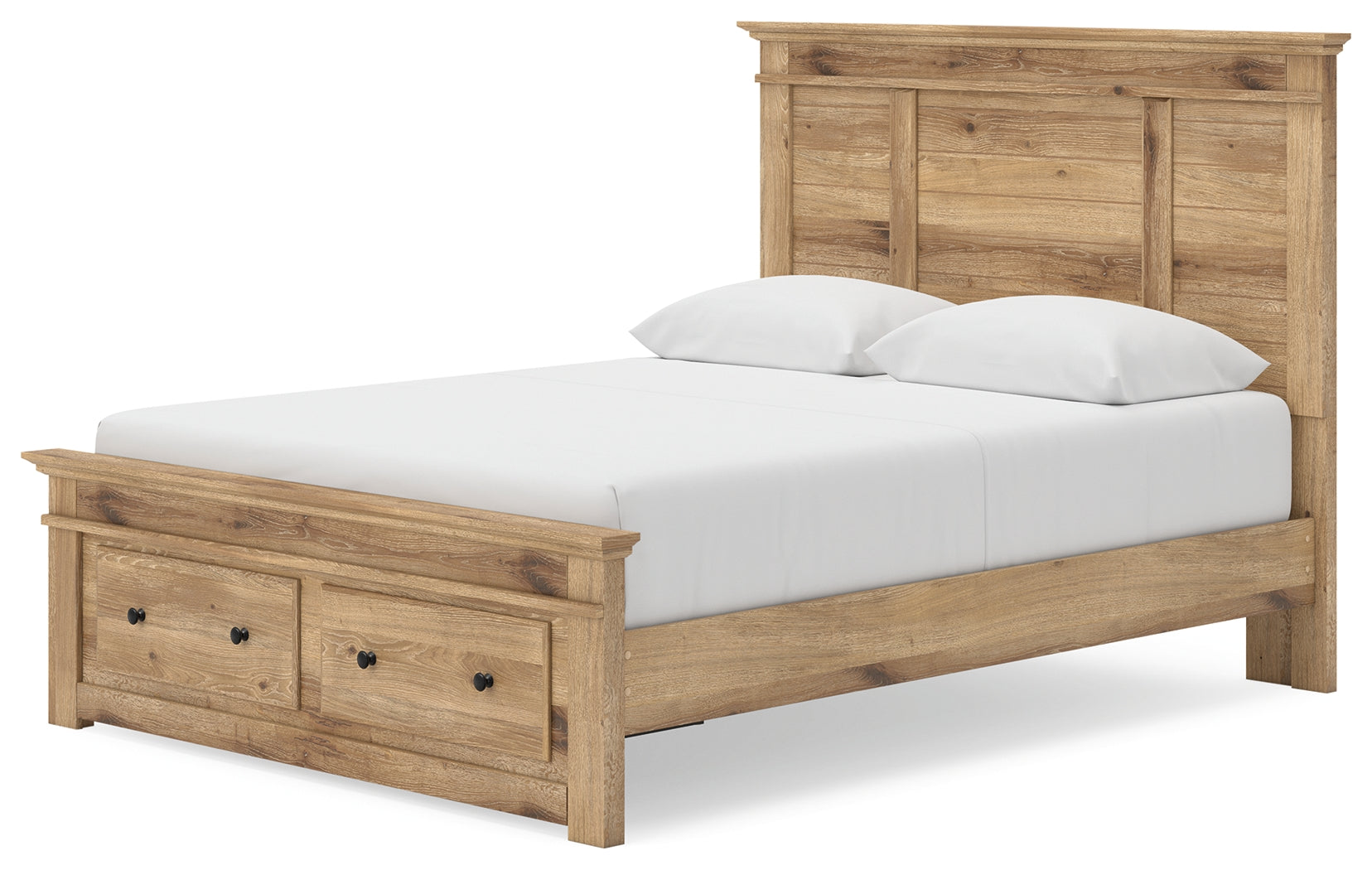 Makidern Tan Queen Panel Storage Bed