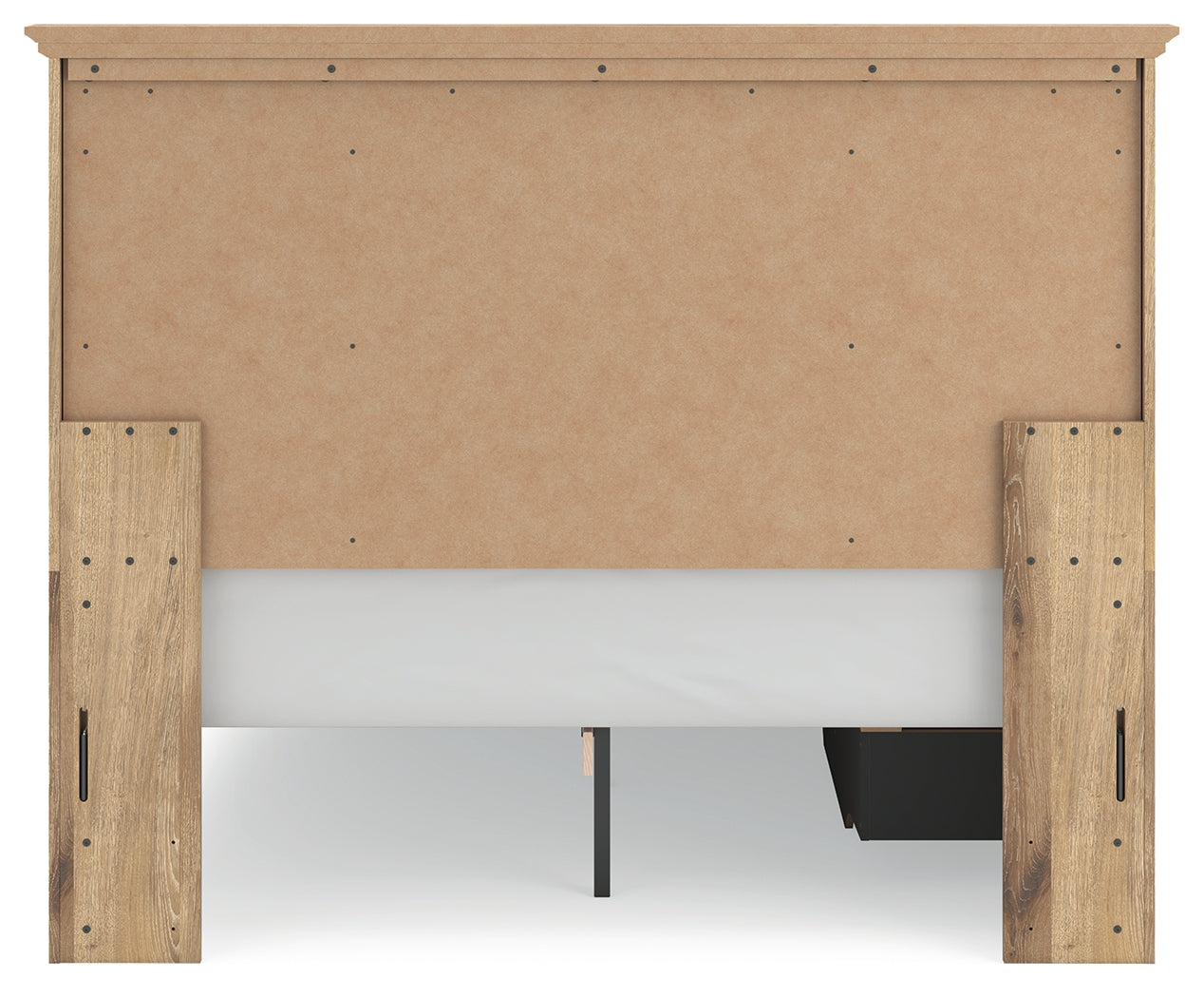 Makidern Tan Queen Panel Storage Bed