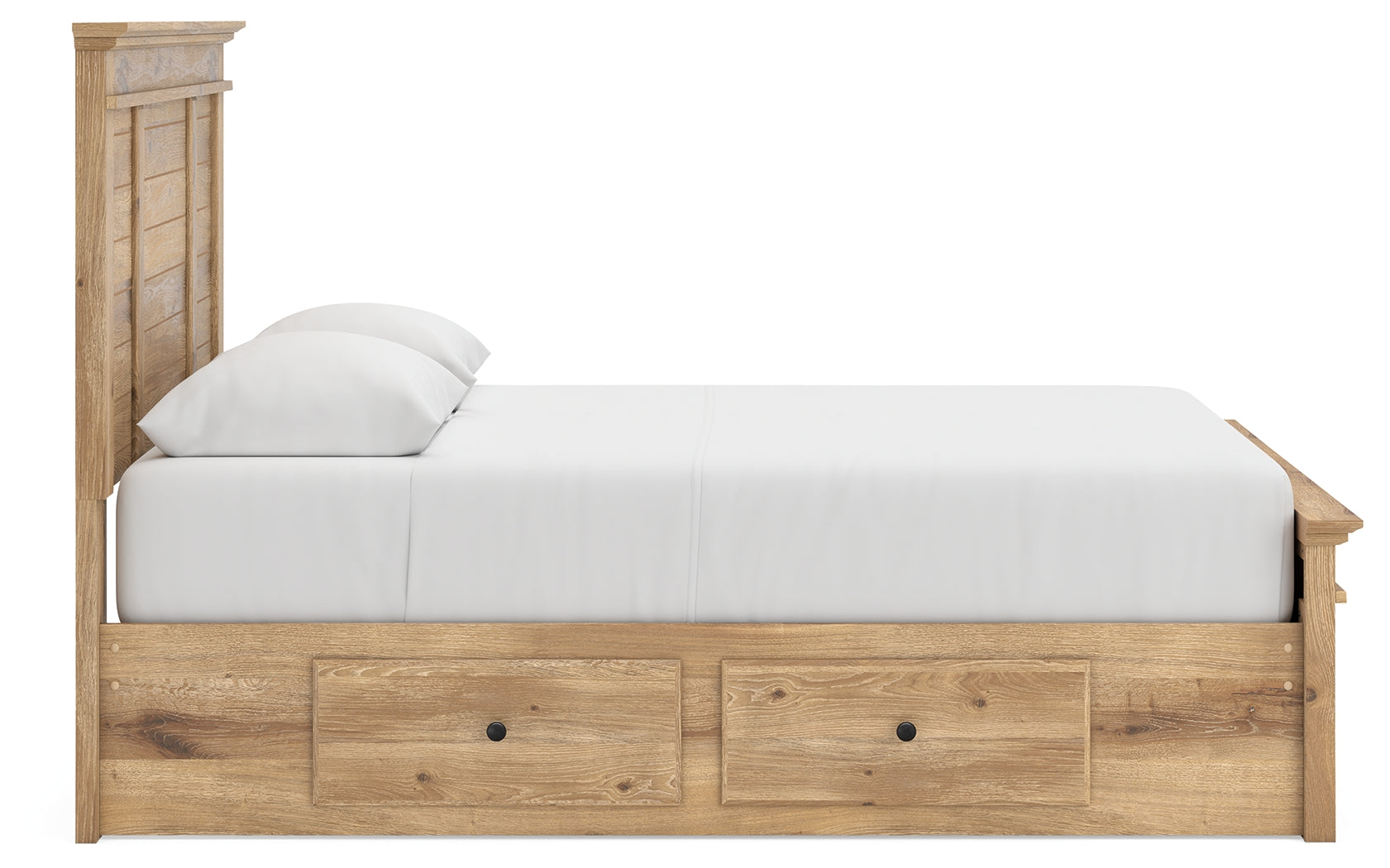 Makidern Tan Queen Panel Storage Bed