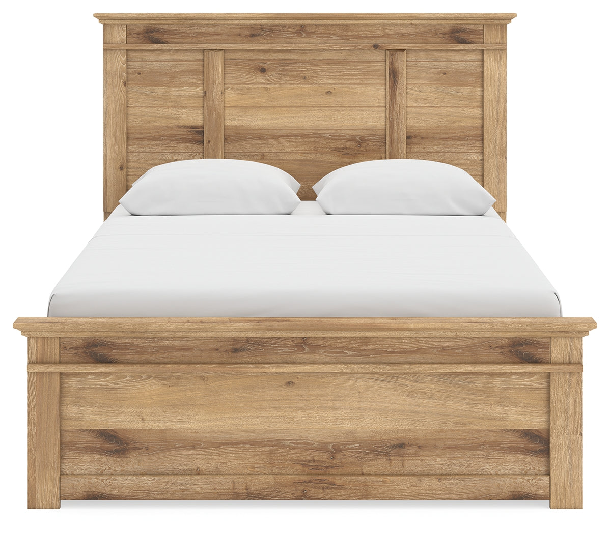 Makidern Tan Queen Panel Storage Bed