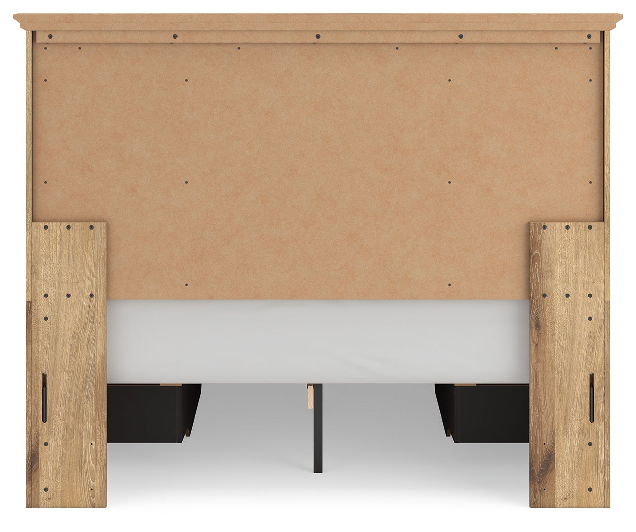Makidern Tan Queen Panel Storage Bed