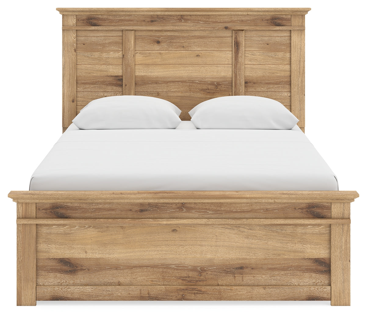Makidern Tan Queen Panel Storage Bed