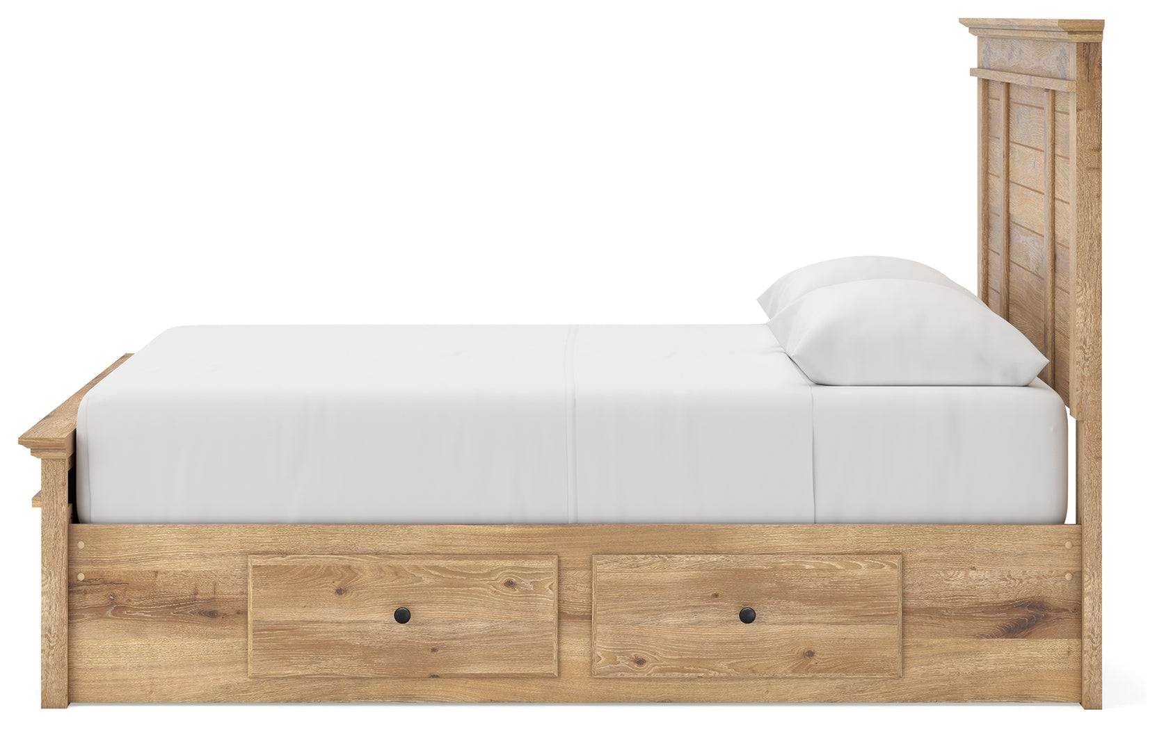 Makidern Tan Queen Panel Storage Bed