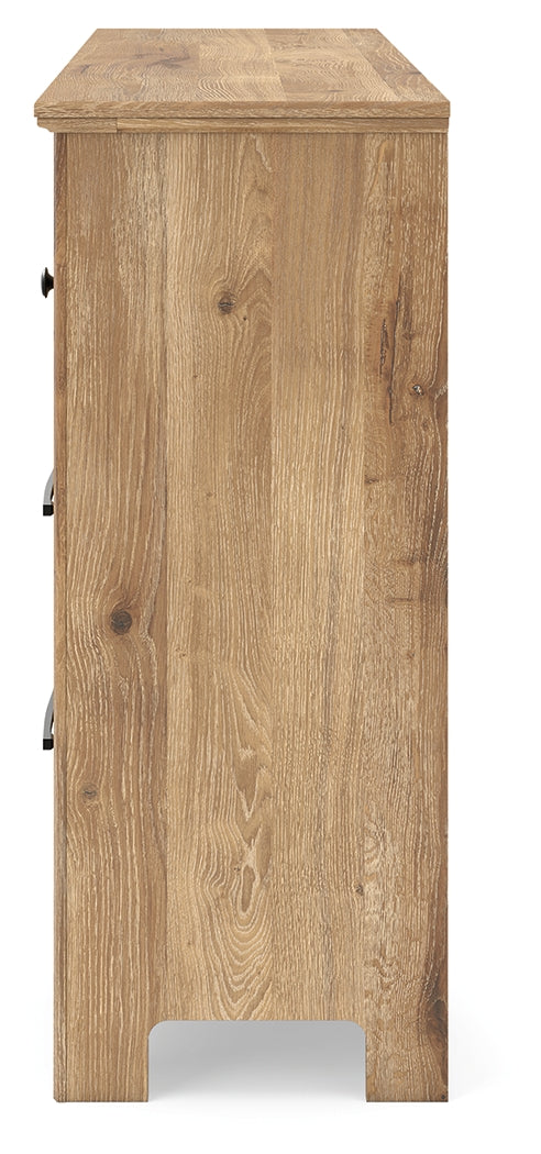 Makidern Tan Six Drawer Dresser