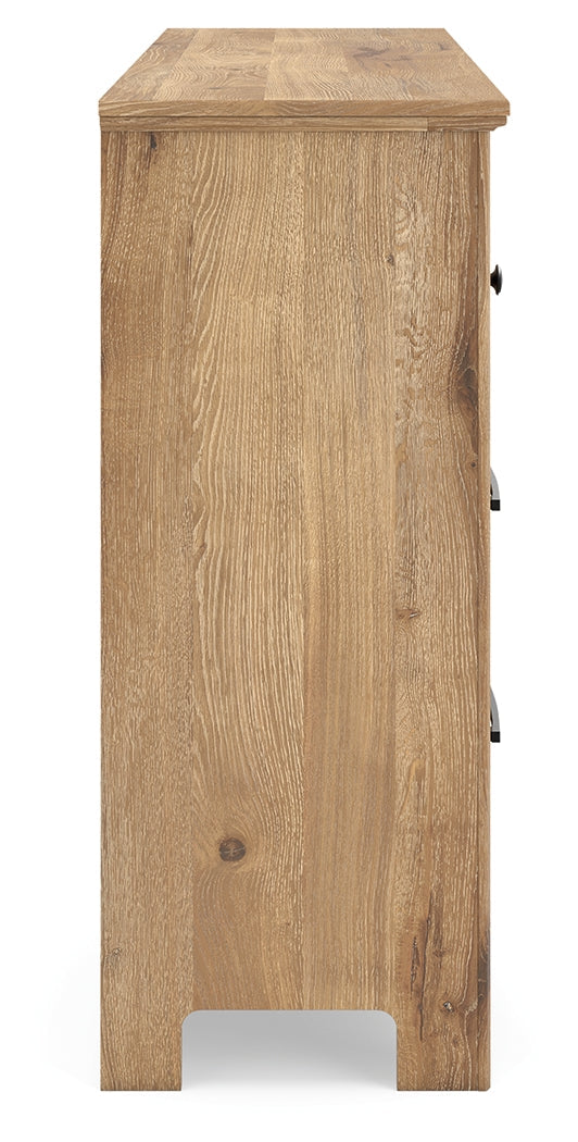 Makidern Tan Six Drawer Dresser