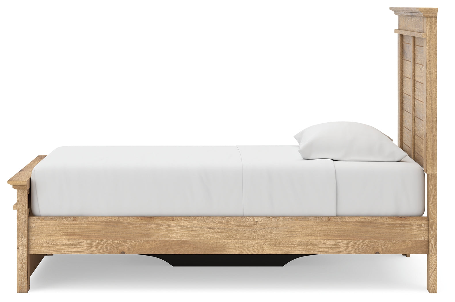 Makidern Tan Twin Panel Storage Bed