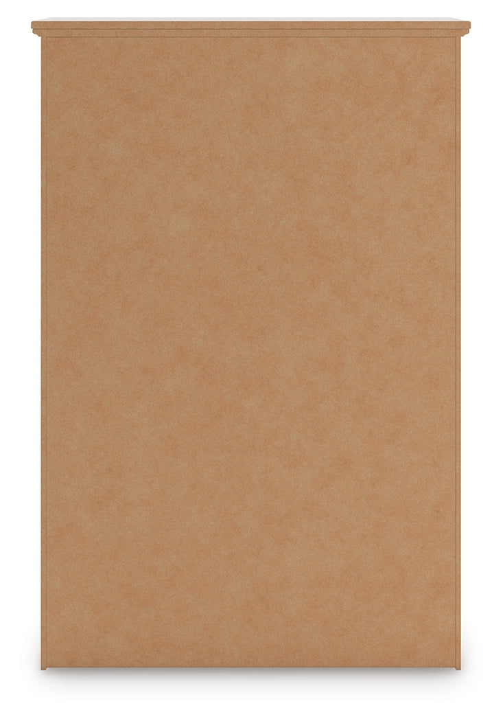 Makidern Whitewash Five Drawer Chest