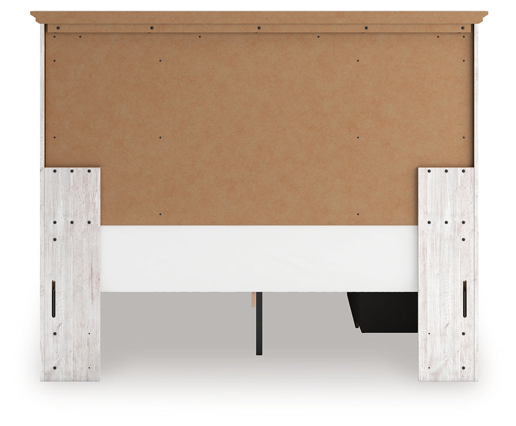 Makidern Whitewash Queen Panel 2 Storage Bed