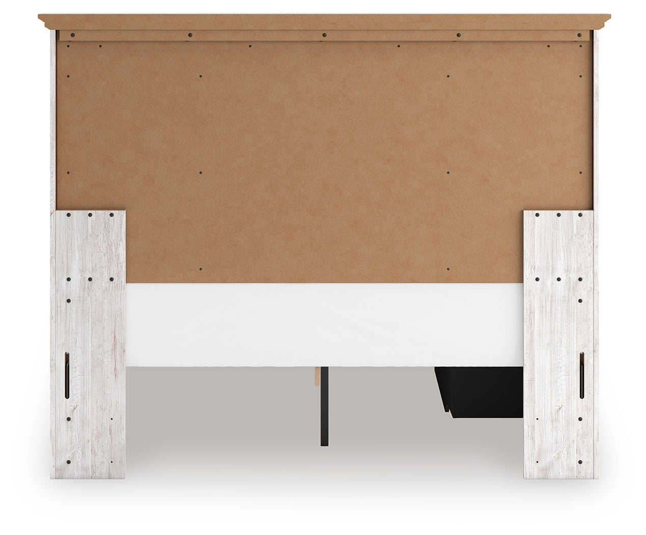 Makidern Whitewash Queen Panel Bed