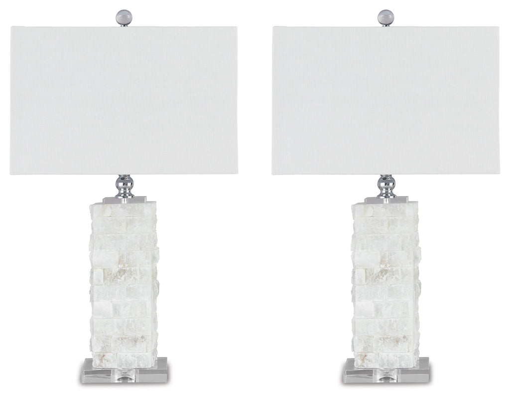 Malise White Table Lamp (Set of 2)