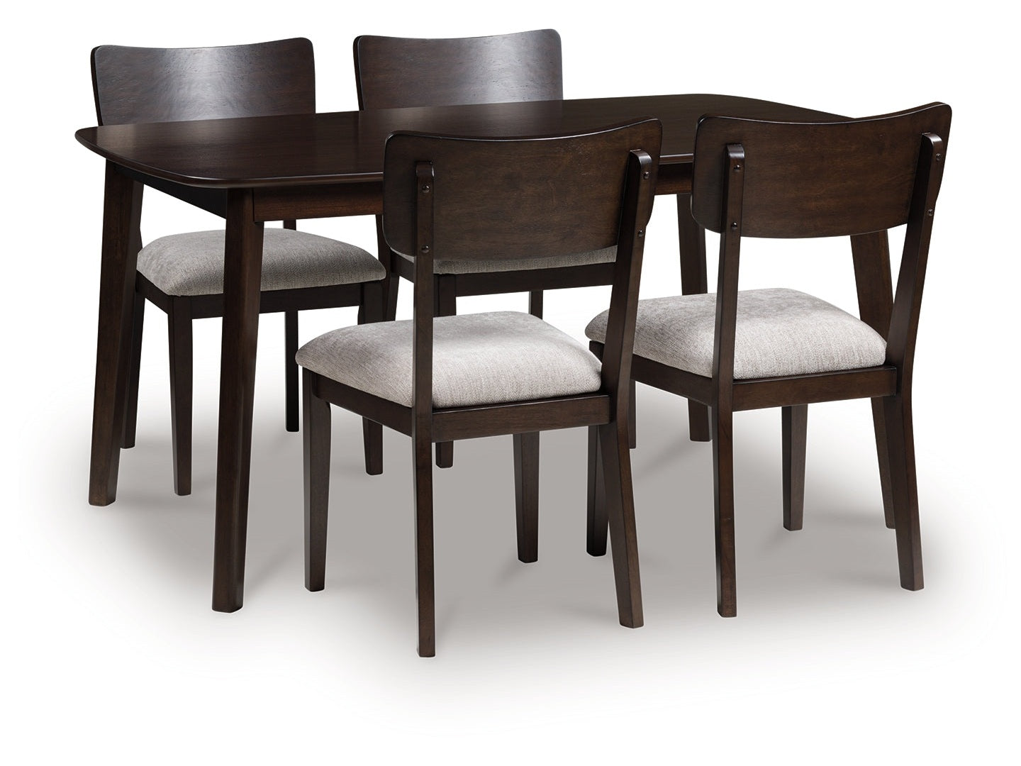 Mallenette Merlot Dining Room Table Set (Set of 5)