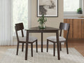 Mallenette Merlot Dining Table and 2 Chairs