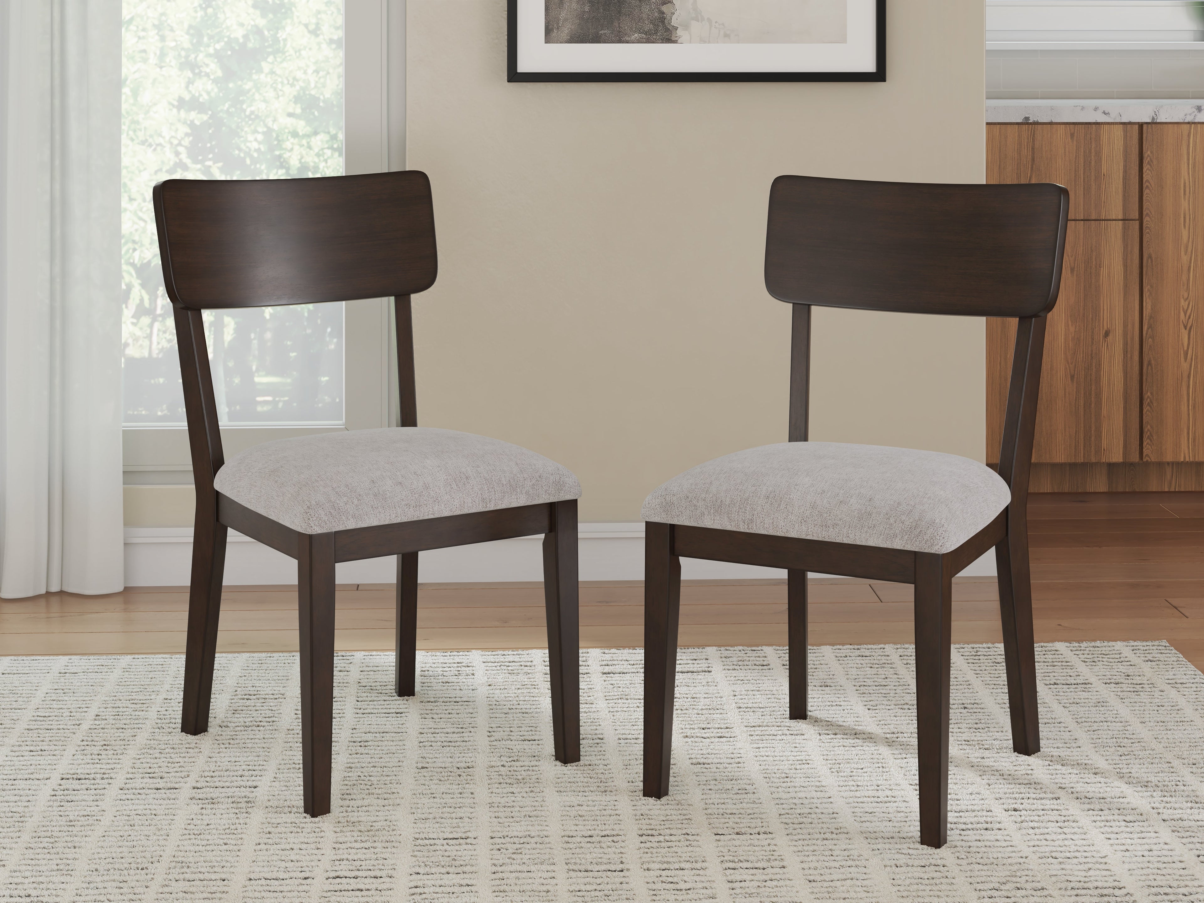 Mallenette Merlot Dining Table and 2 Chairs