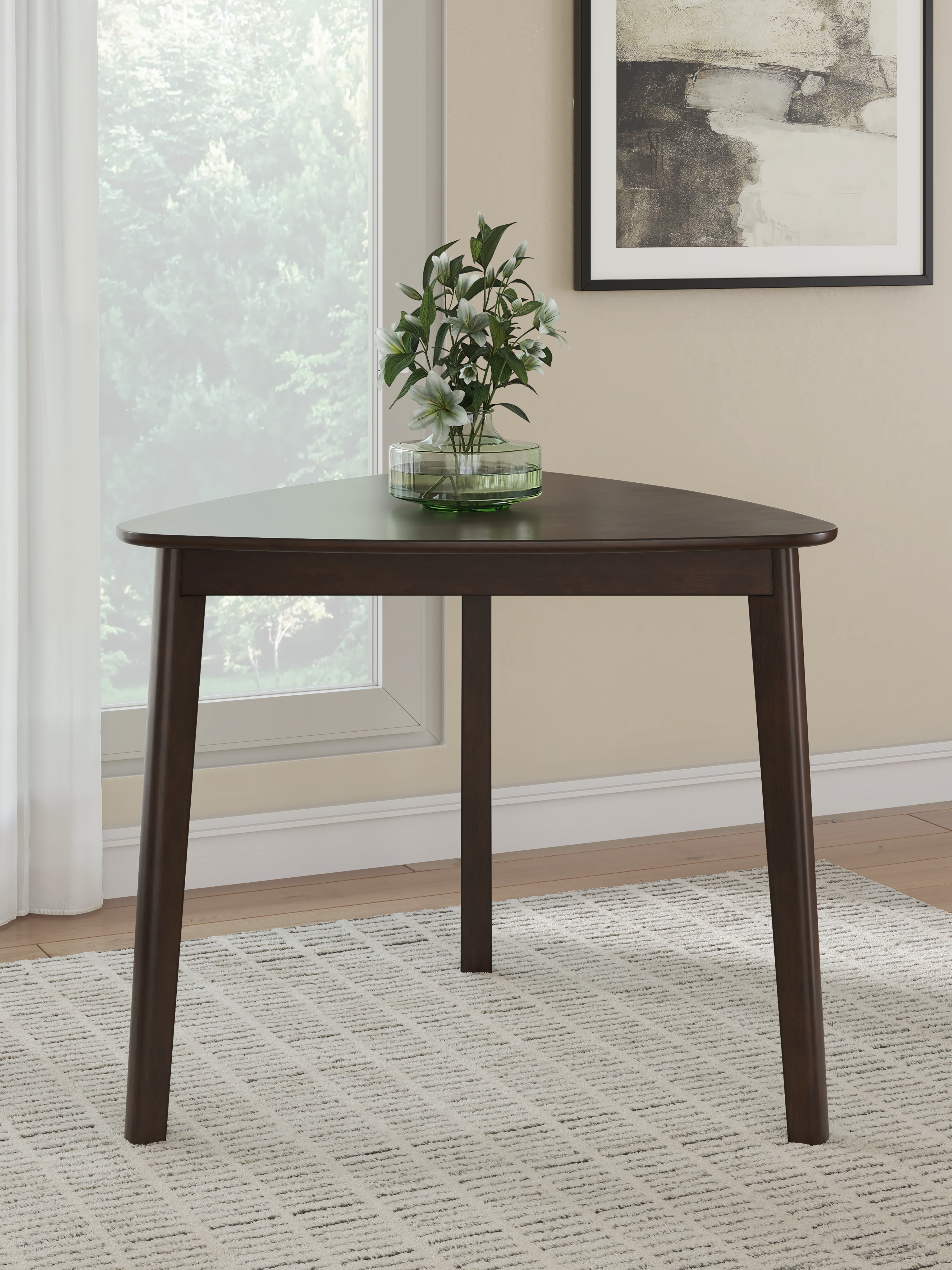 Mallenette Merlot Dining Table and 2 Chairs